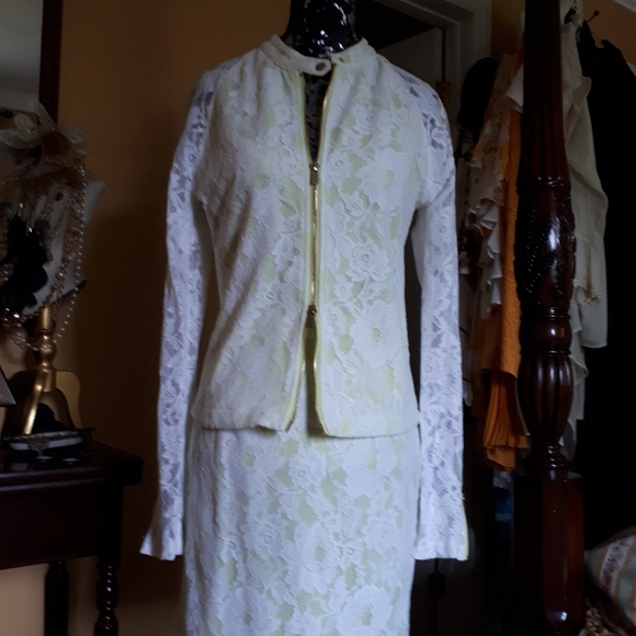 Kenneth Cole lace bomber jacket - Picture 6 of 6